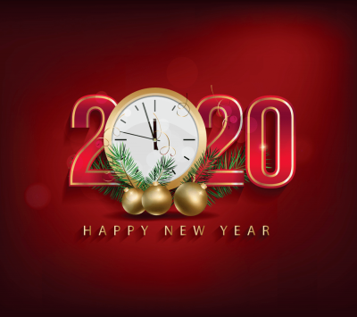 Happy New Year 2020 Widescreen for desktop